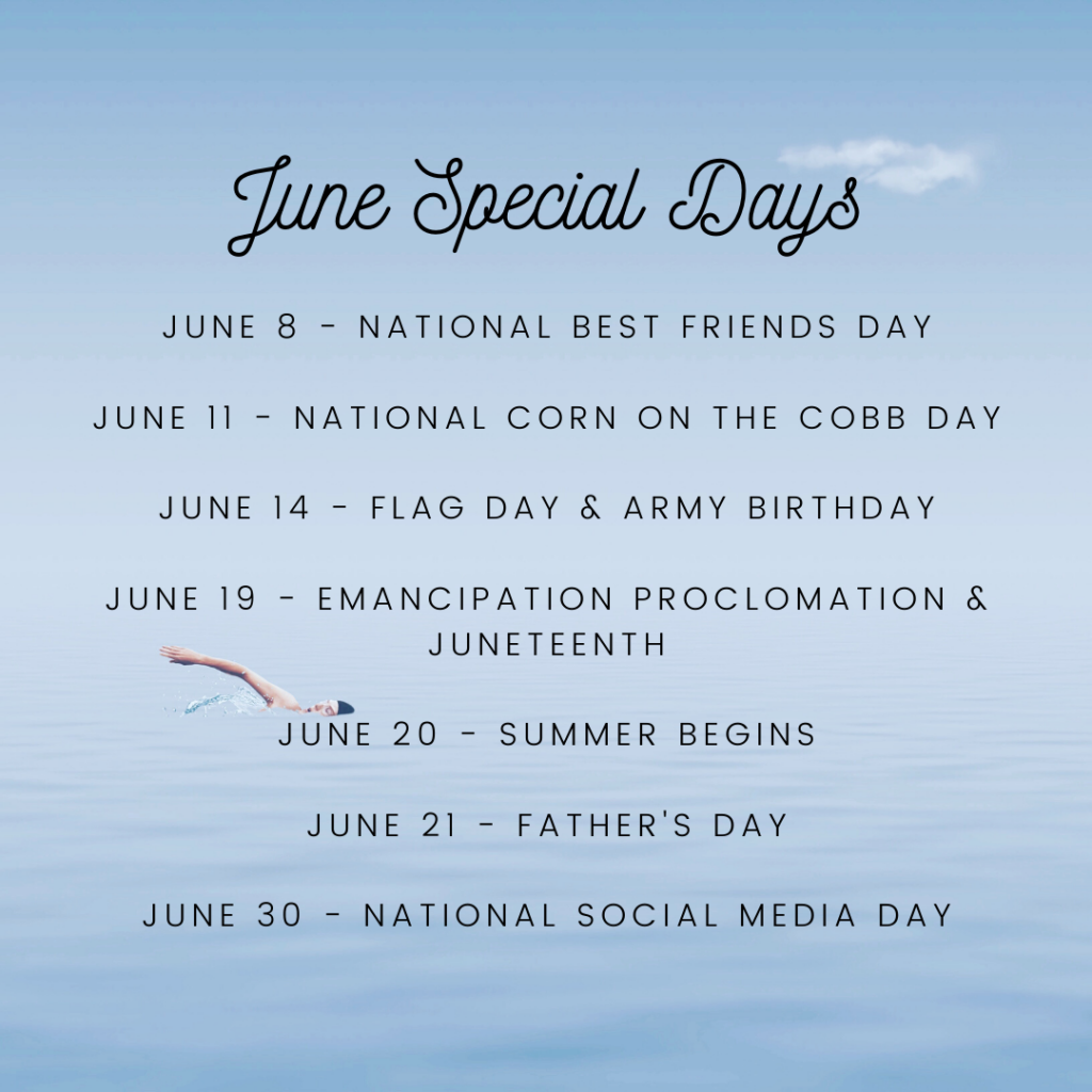 June Activities Flag Day, Father's Day MJK Events